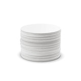 Stack of white AeroPress paper micro-filters