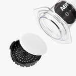 AeroPress filter cap with paper micro-filter