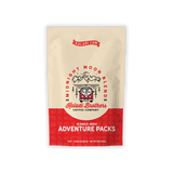 Adventure Packs single-serve coffee pouch — cream and red Midnight Moon Blend packaging