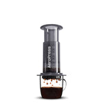 AeroPress Original brewing into a glass