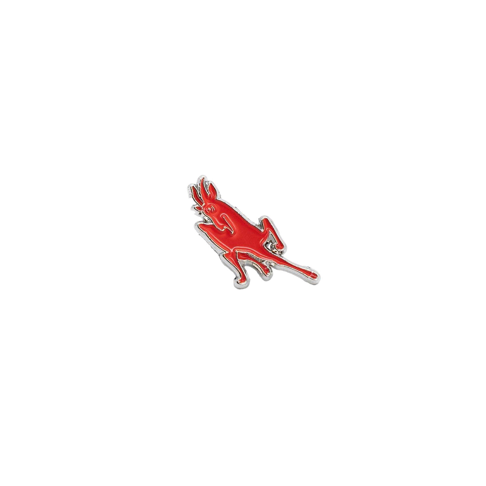 Red goat enamel pin