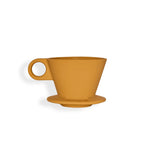 Mustard yellow Dwell ceramic dripper