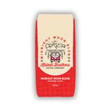 Midnight Moon Blend coffee bag — cream and red Kaladi Brothers packaging