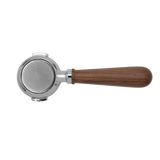 Lelit bottomless portafilter with wooden handle