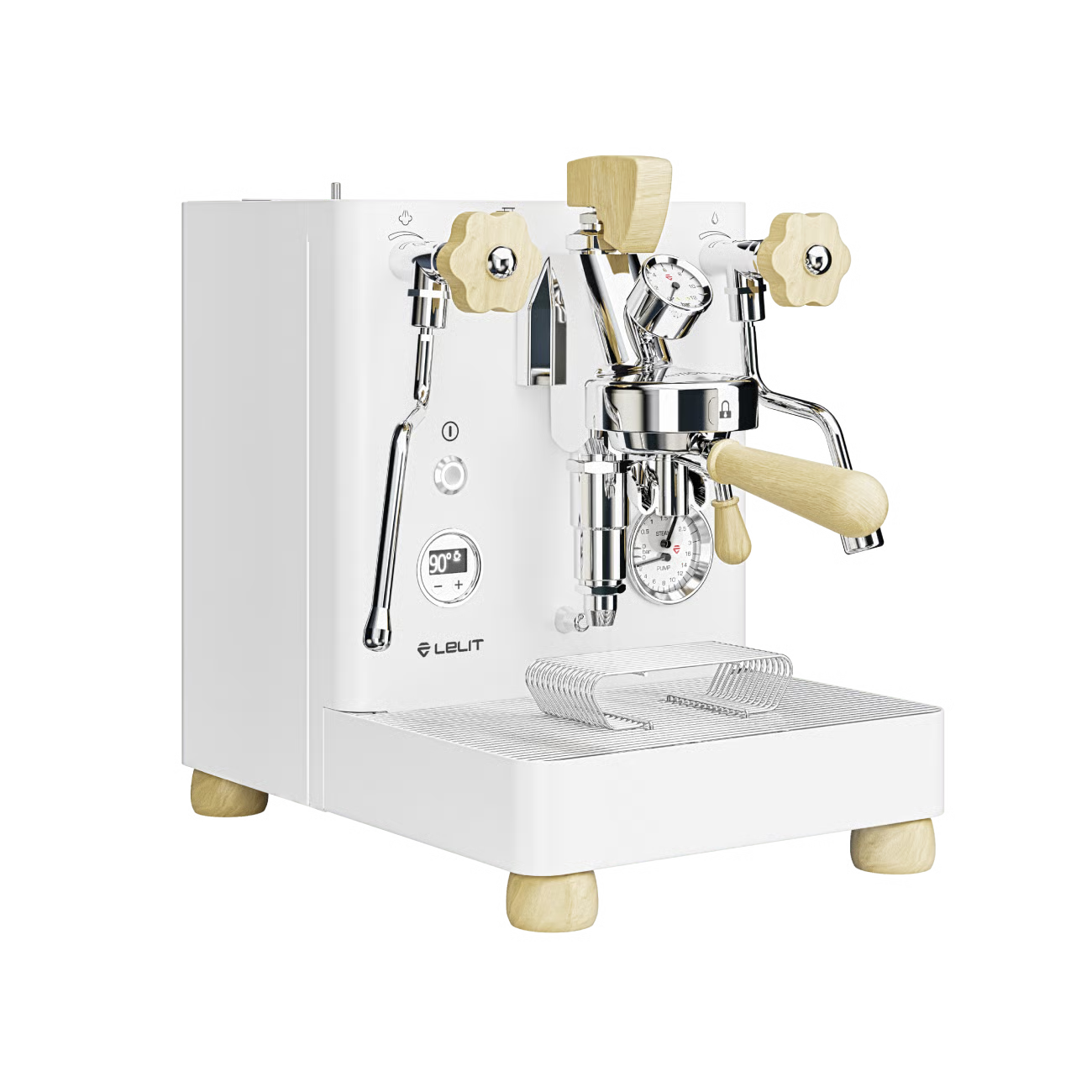 Lelit Bianca espresso machine in white