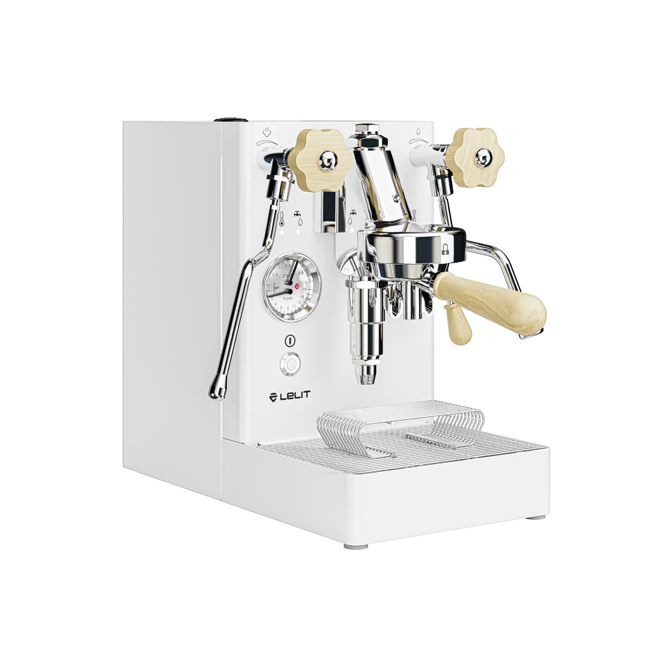 Lelit MaraX espresso machine in white