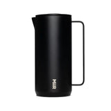 Black MiiR French press, front view
