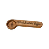 Wooden coffee scoop engraved Kaladi Brothers Coffee